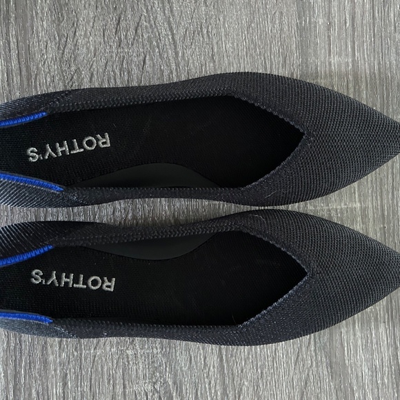 Rothy’s The Pointe II Flats in Black - Picture 5 of 9